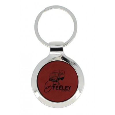 Burgundy Key Chain Round - Caldwell DAL385BU