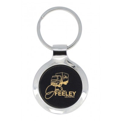 Black Key Chain Round Gold - Caldwell DAL385K