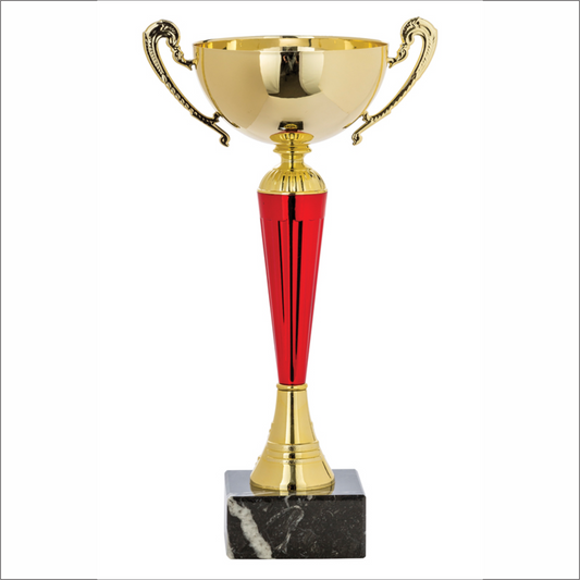 Euro Cup With Handles - Gold/Red - Economy series