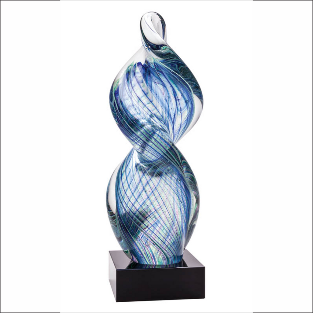 Art Series - Glass Blue Twist