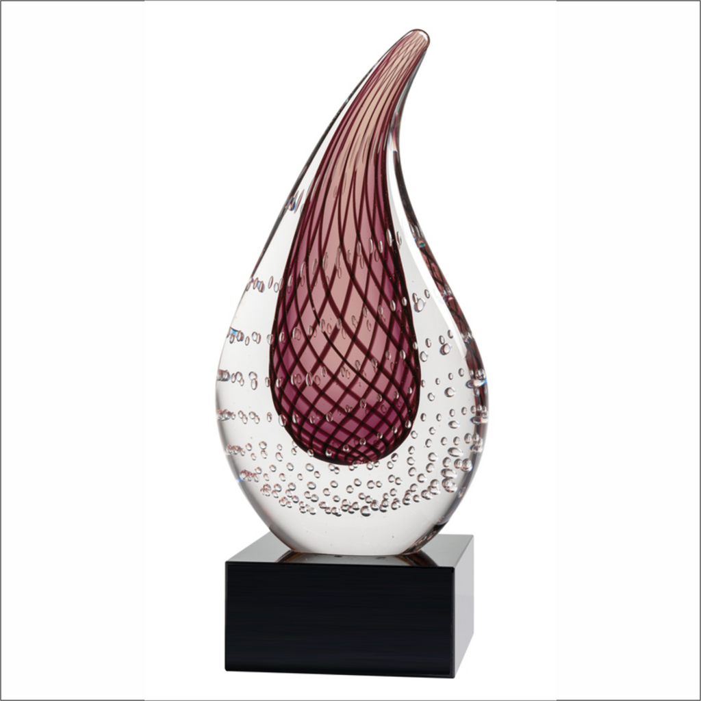 Art Series - Glass Mauve Flame