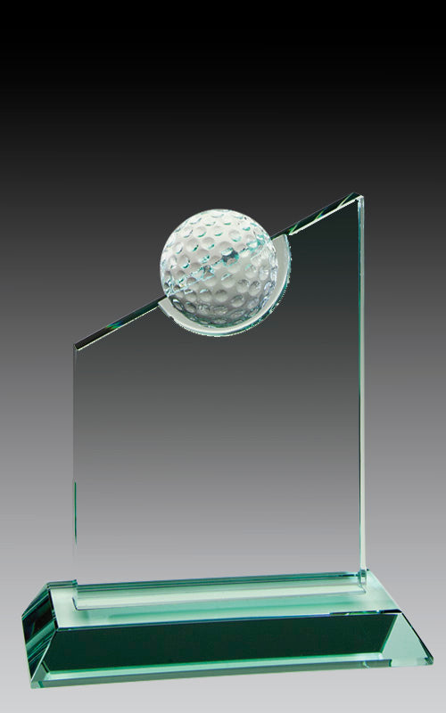 Golf Series - Glass Jade Golf Ball Slant