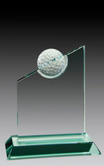 Golf Series - Glass Jade Golf Ball, Slant