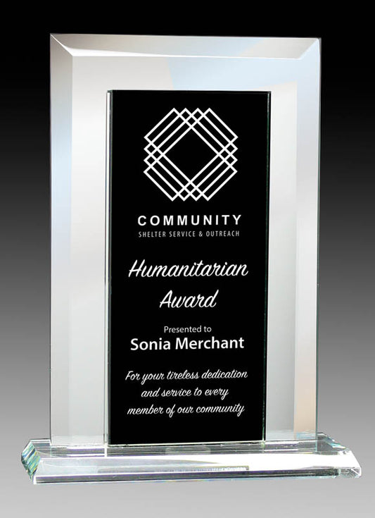 Black Reflection Series - Glass Mirror Black