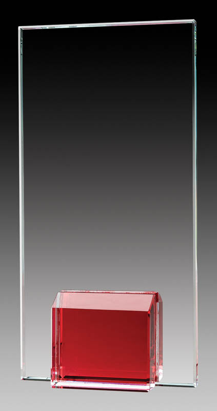 Gemstone Series - Glass Plaque Black Base
