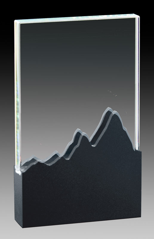 Prism Series - Glass With Black Aluminum Mountain Base