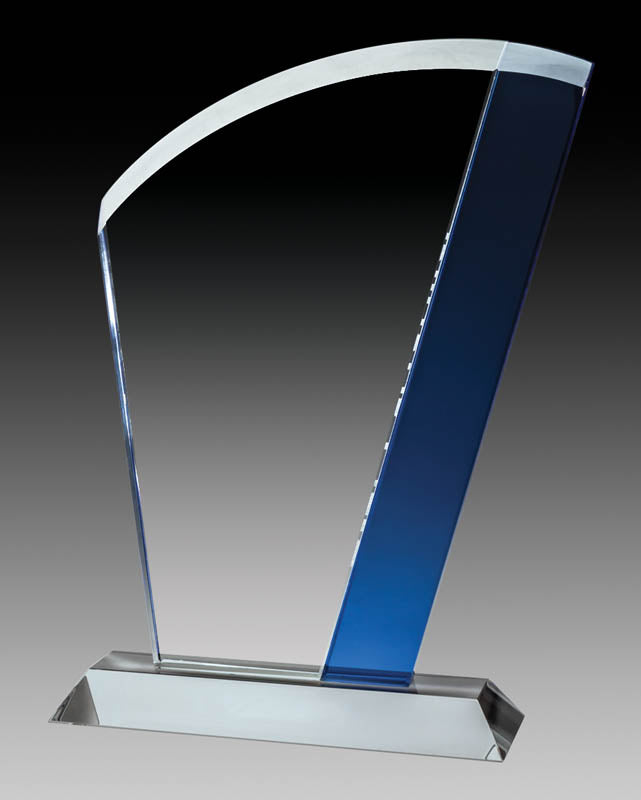 Aqua Series - Glass Fan Blue Accent