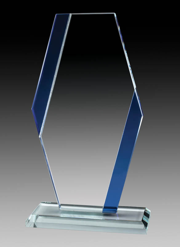 Aqua Series - Glass Pillar Blue Accent