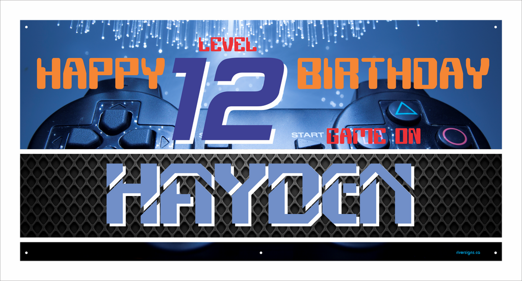 Birthday Banner - Hayden (No Photo)