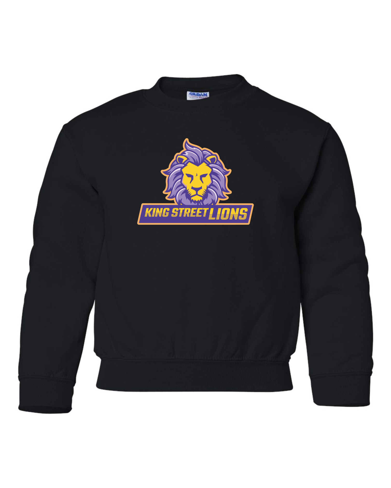 Gildan Heavy Blend Crewneck Sweatshirt - Black - King Street Elementary School 2023-24