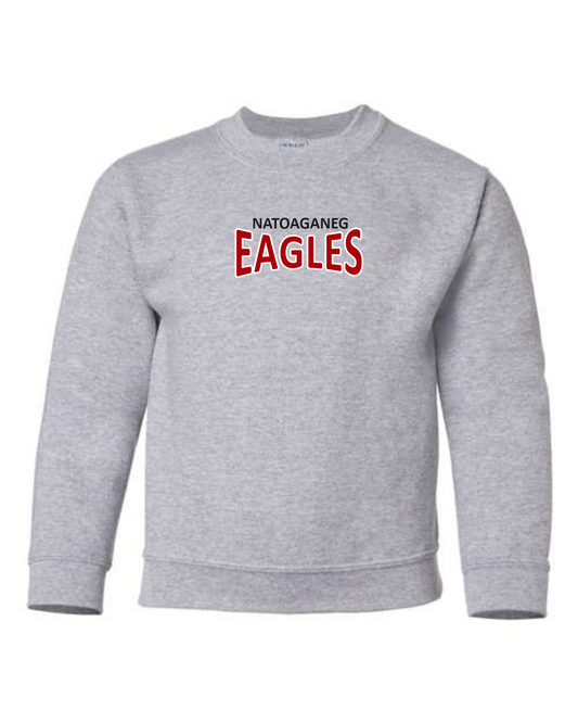 Grey Gildan Heavy Blend Crewneck Sweatshirt - Natoaganeg School 2023-24
