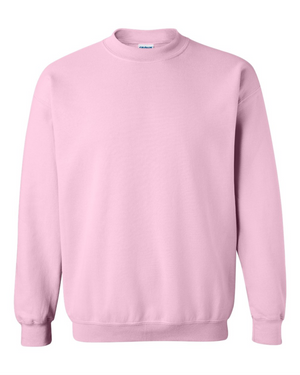 Adult Crewneck Sweatshirt - Cotton Light Pink