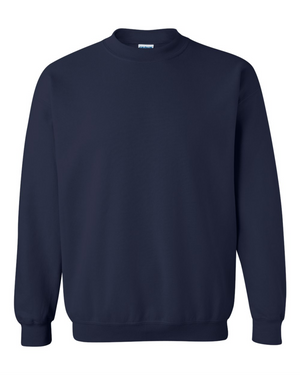 Crewneck Sweatshirt - Cotton - Gildan Navy