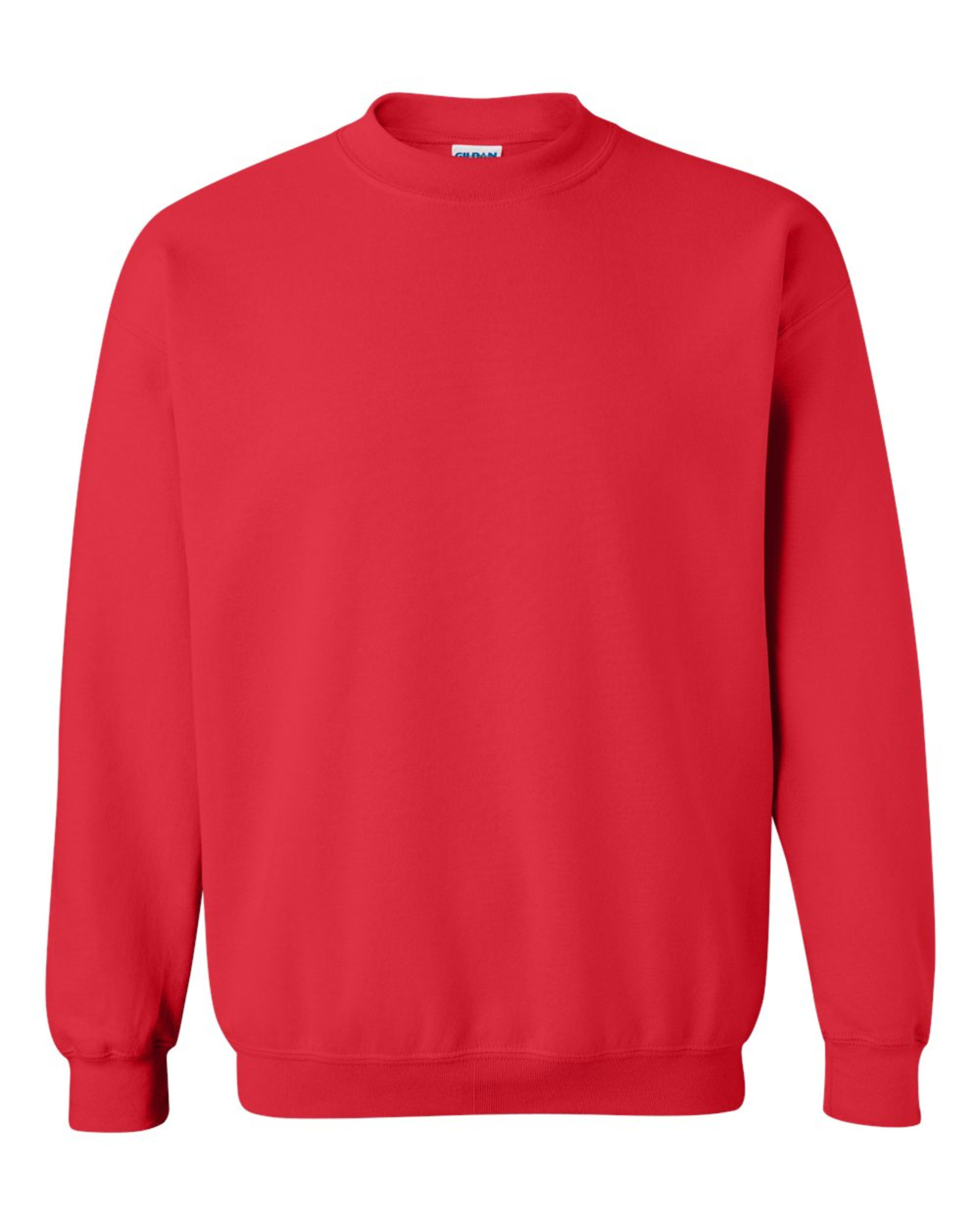 Crewneck Sweatshirt - Cotton - Gildan Red