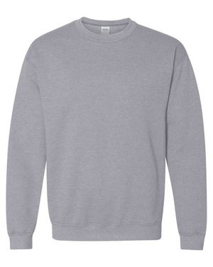 Adult Crewneck Sweatshirt Cotton Gildan 18000 River Signs