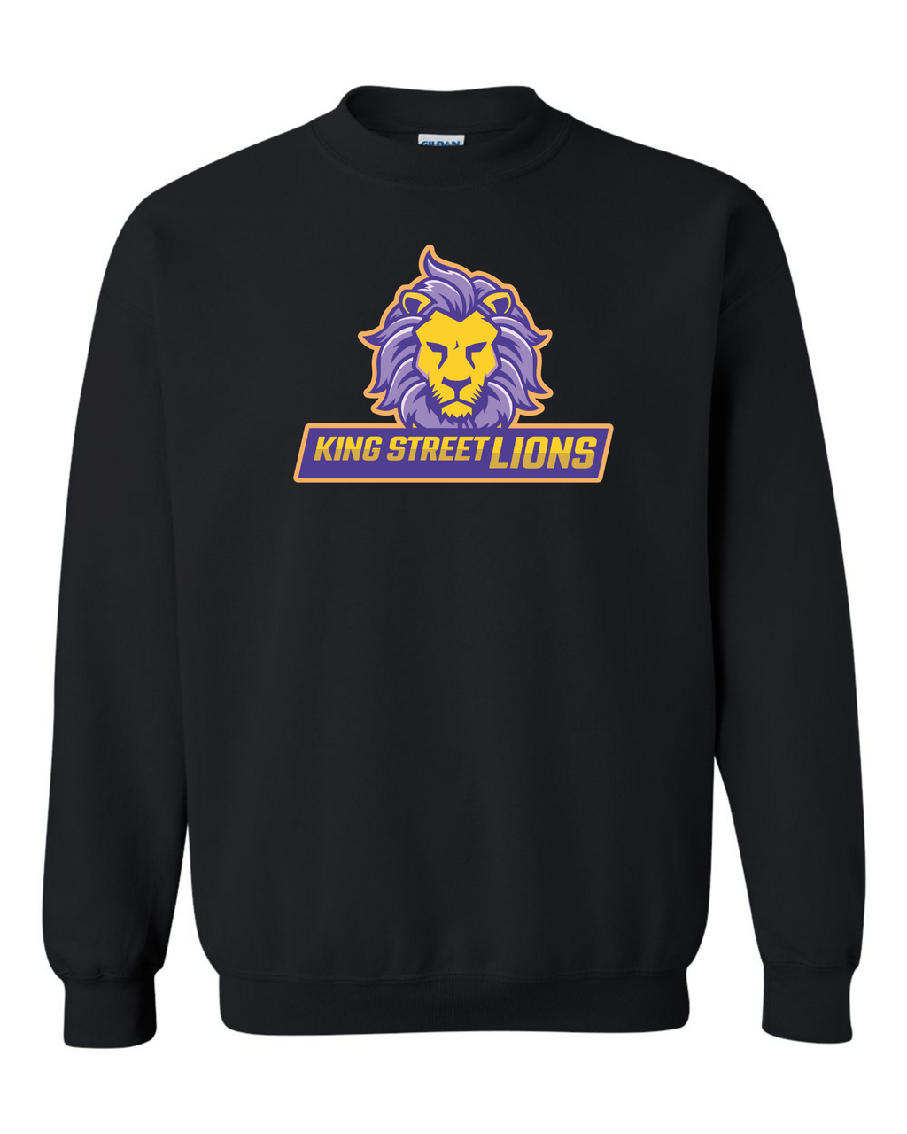 Gildan Heavy Blend Crewneck Sweatshirt - Black - King Street Elementary School 2023-24