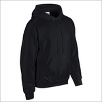 Black Adult Hoodie - Cotton - Gildan 18500