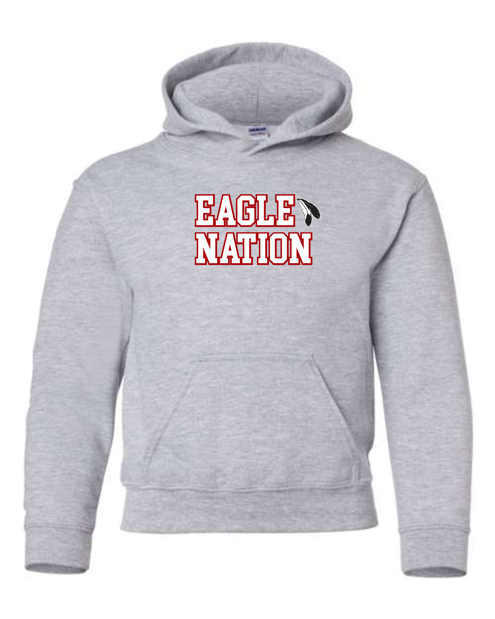Grey Cotton Hoodie - Natoaganeg School 2023-24