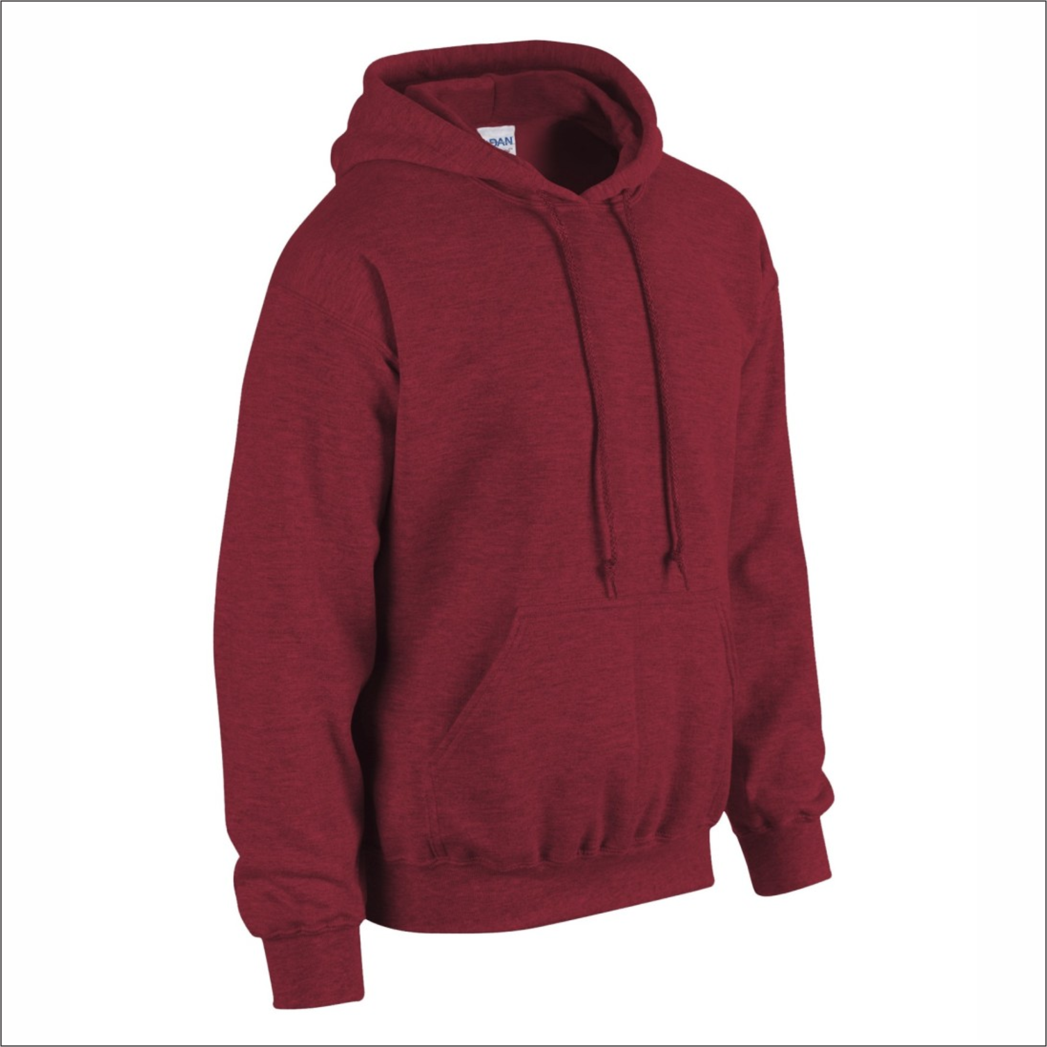 Adult Hoodie - Cherry Red Cotton - Gildan 18500