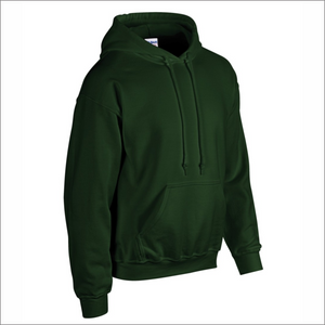 Adult Hoodie - Forest Green Cotton - Gildan 18500