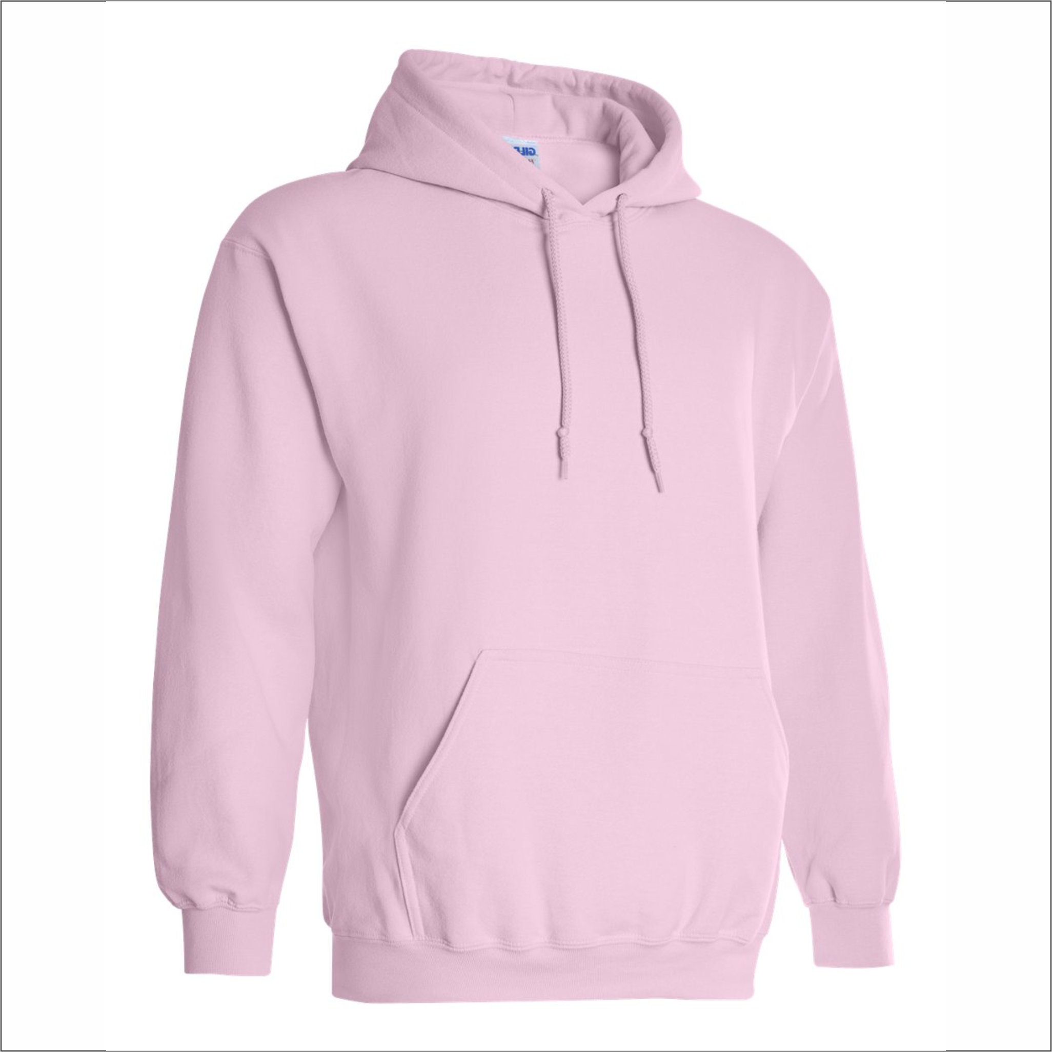 Adult Hoodie -Light Pink Cotton - Gildan 18500