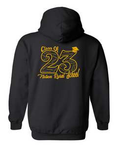 Grad Hoodie - Black Cotton - Nelson School 2023