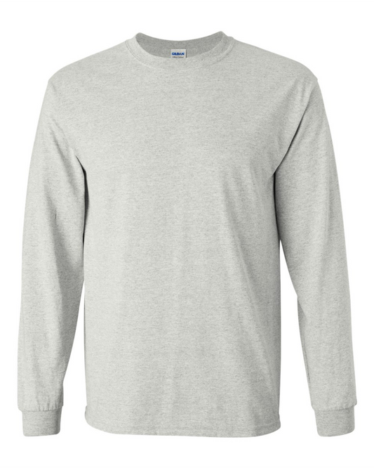 Adult Long Sleeve T-Shirt - Cotton - Gildan 2400