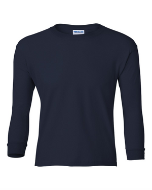 Youth Long Sleeve T-Shirt - Cotton - Gildan 2400B