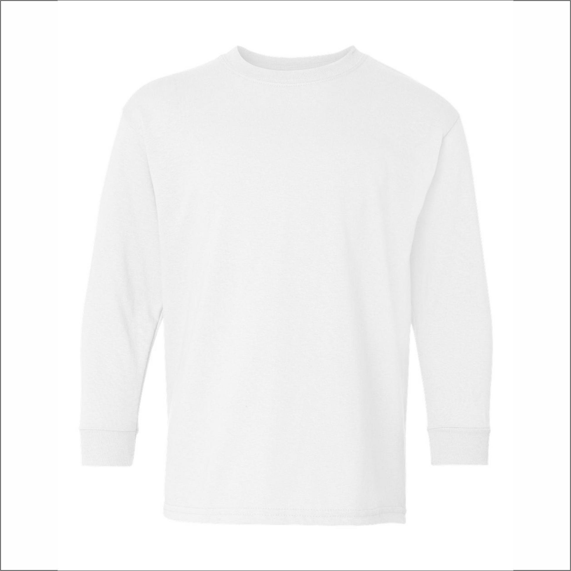 Youth Long Sleeve Shirt - Cotton - Gildan 5400B
