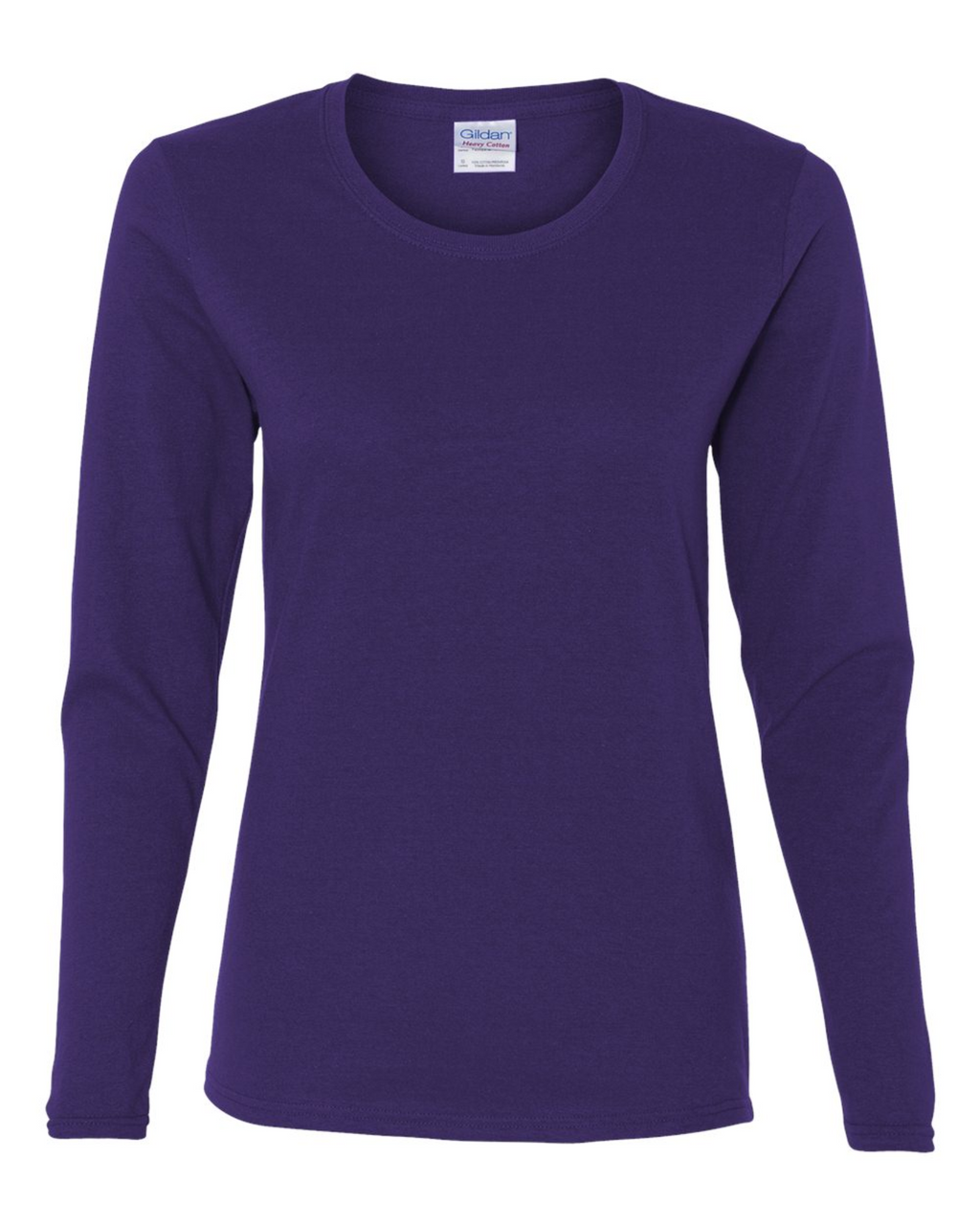 Ladies Long Sleeve Shirt - Cotton - Gildan 5400L