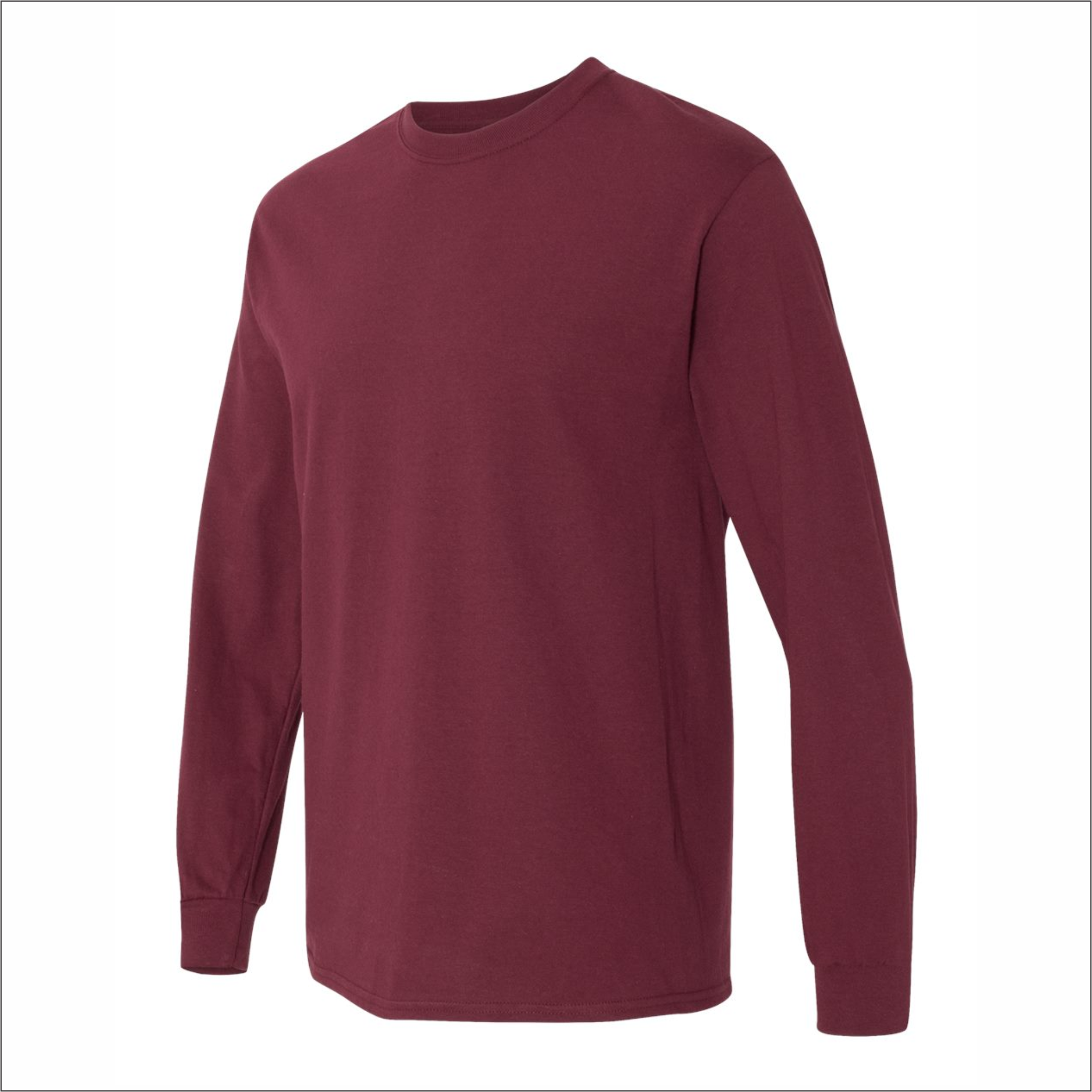 Mens Long Sleeve Shirt - Cotton - Gildan 5400