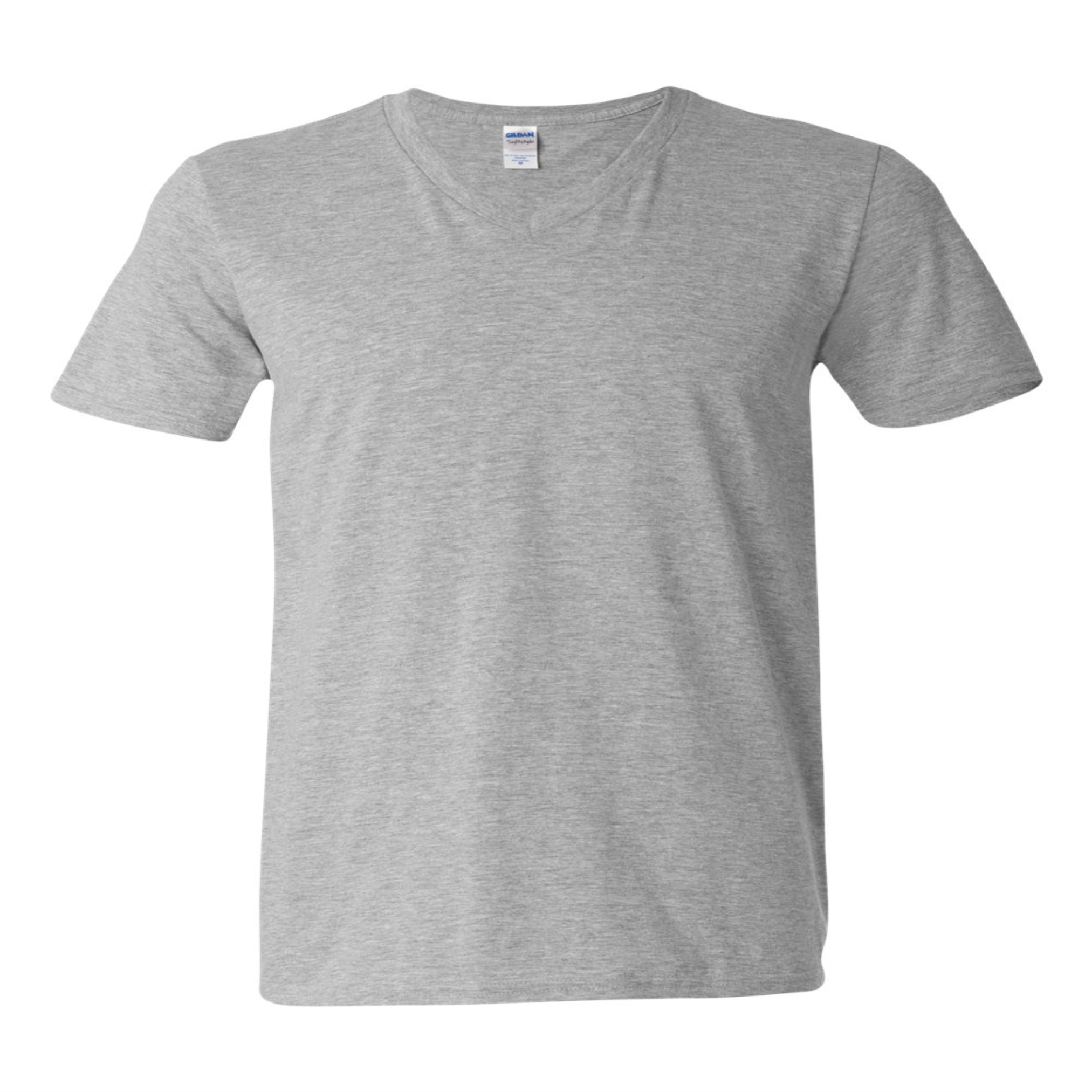 Mens T-Shirt - Softstyle Cotton V-Neck - Gildan 64V00