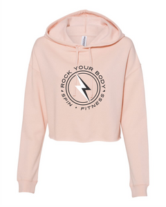 Rock Your Body - Blush Crop Hoodie