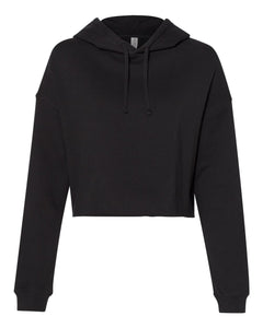 Lightweight Crop Hooded Ladies Sweatshirt - Independent Trading Co. AFX64CRP
