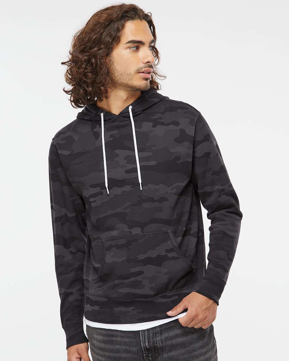 Lightweight Hooded Men’s Sweatshirt - Independent Trading Co. AFX90UN