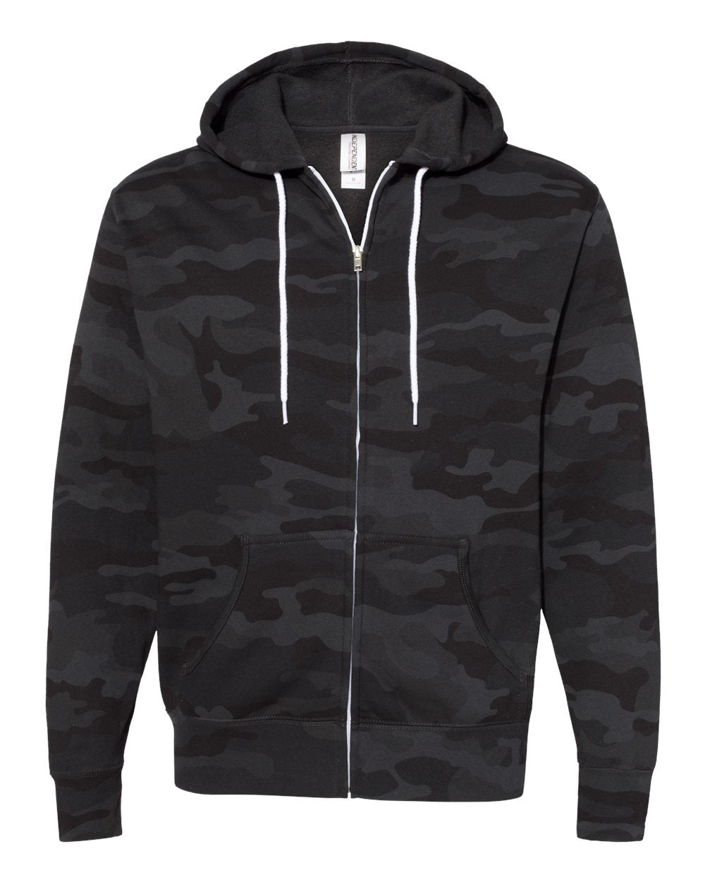 Lightweight Full-Zip Hooded Men's Sweatshirt - Independent Trading Co. AFX90UNZ