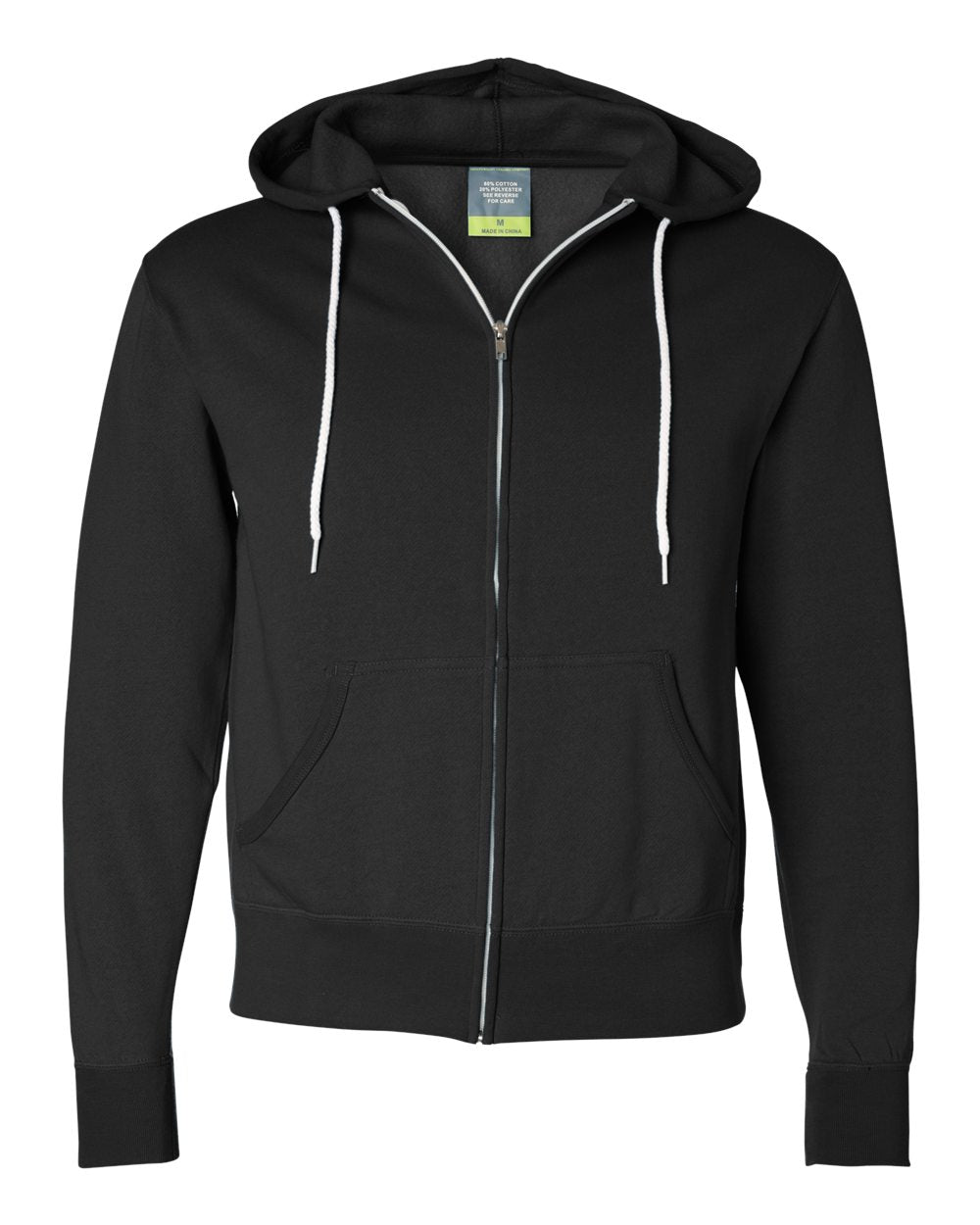 Lightweight Full-Zip Hooded Men's Sweatshirt - Independent Trading Co. AFX90UNZ