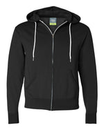 Lightweight Full-Zip Hooded Men's Sweatshirt - Independent Trading Co. AFX90UNZ