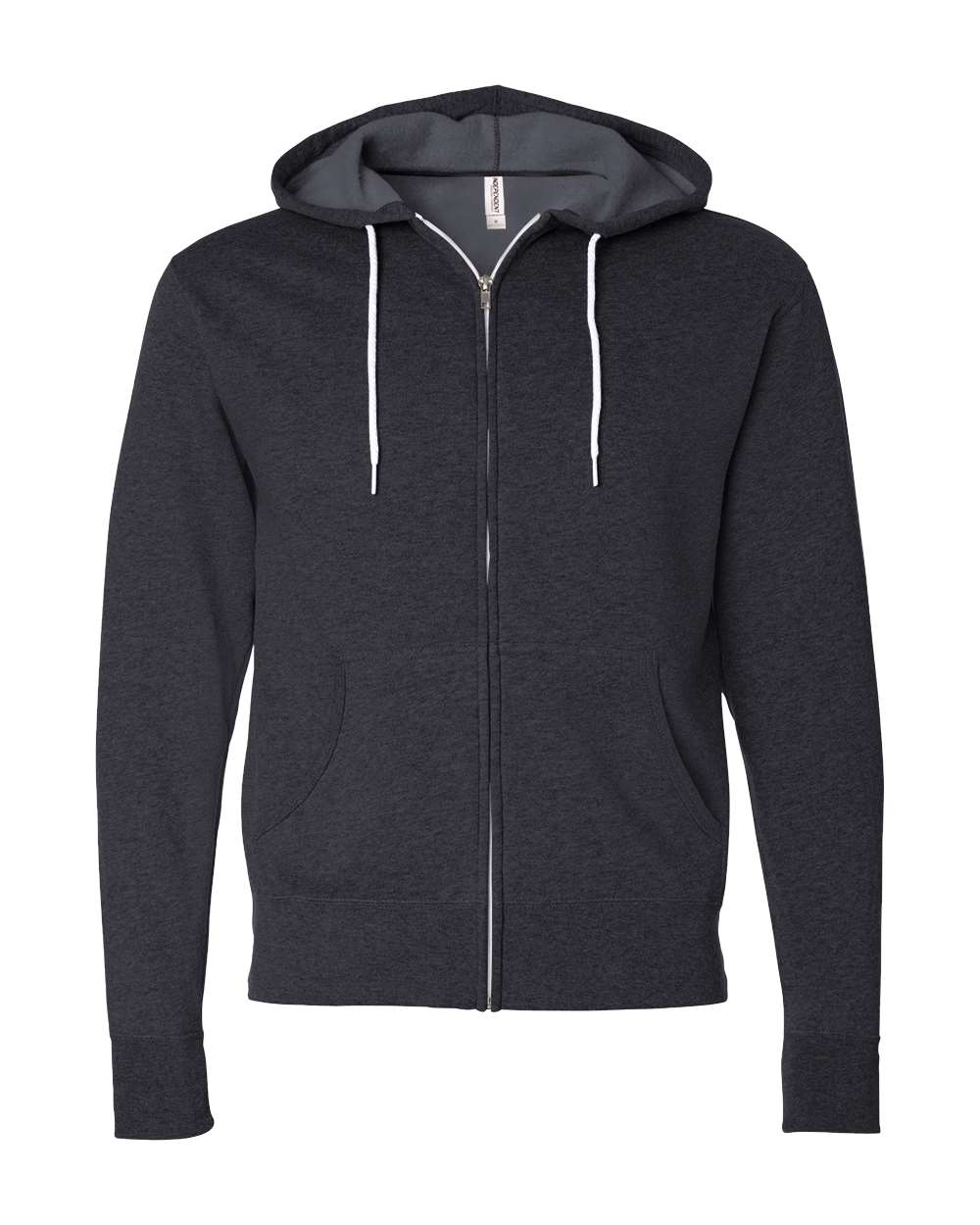 Lightweight Full-Zip Hooded Men's Sweatshirt - Independent Trading Co. AFX90UNZ