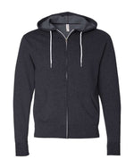 Lightweight Full-Zip Hooded Men's Sweatshirt - Independent Trading Co. AFX90UNZ