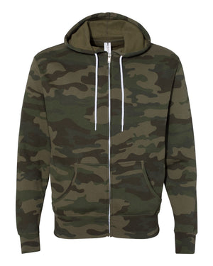 Lightweight Full Zip Hooded Men s Sweatshirt Independent Trading