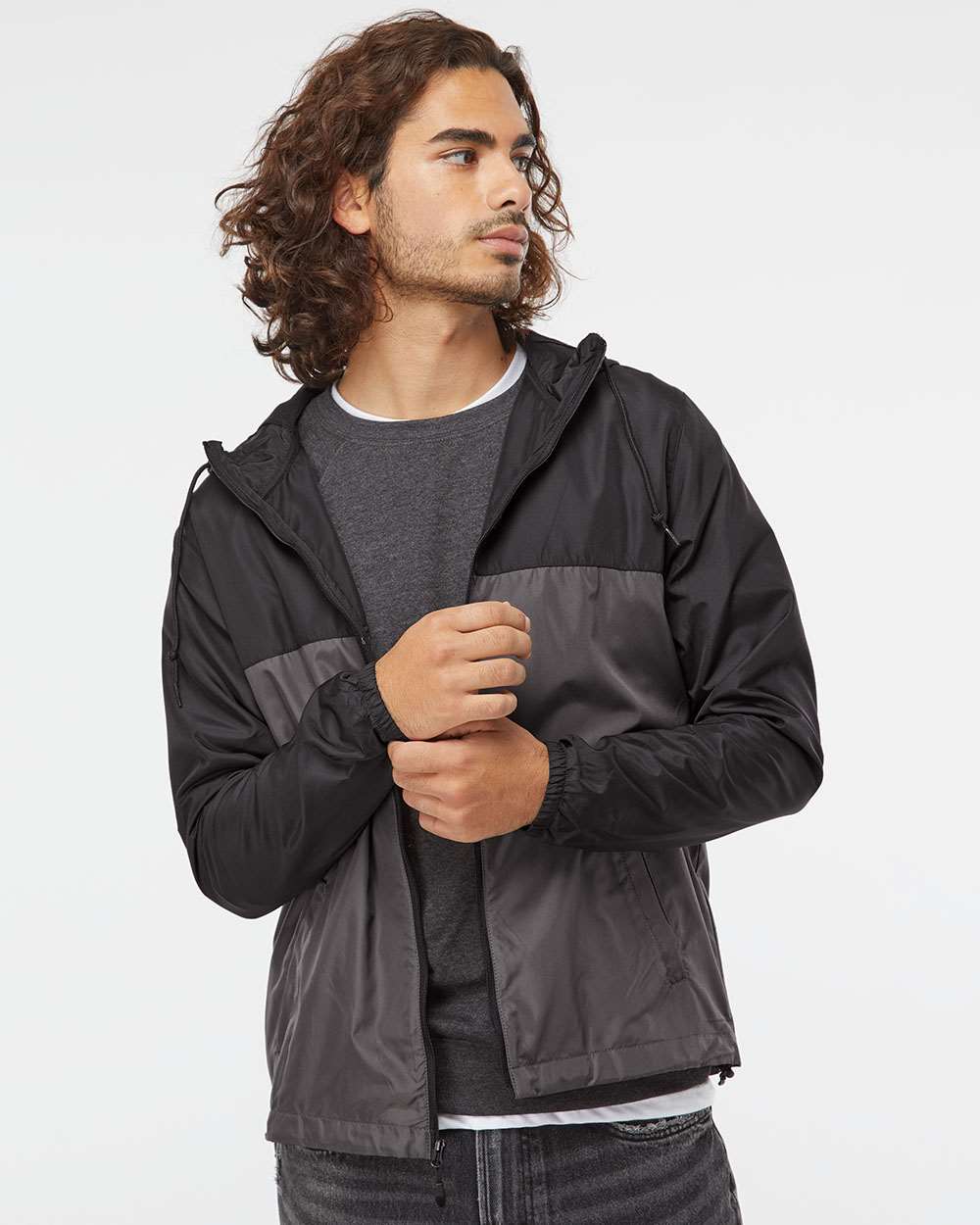 Lightweight Windbreaker Full-Zip Men's Jacket - Independent Trading Co. EXP54LWZ