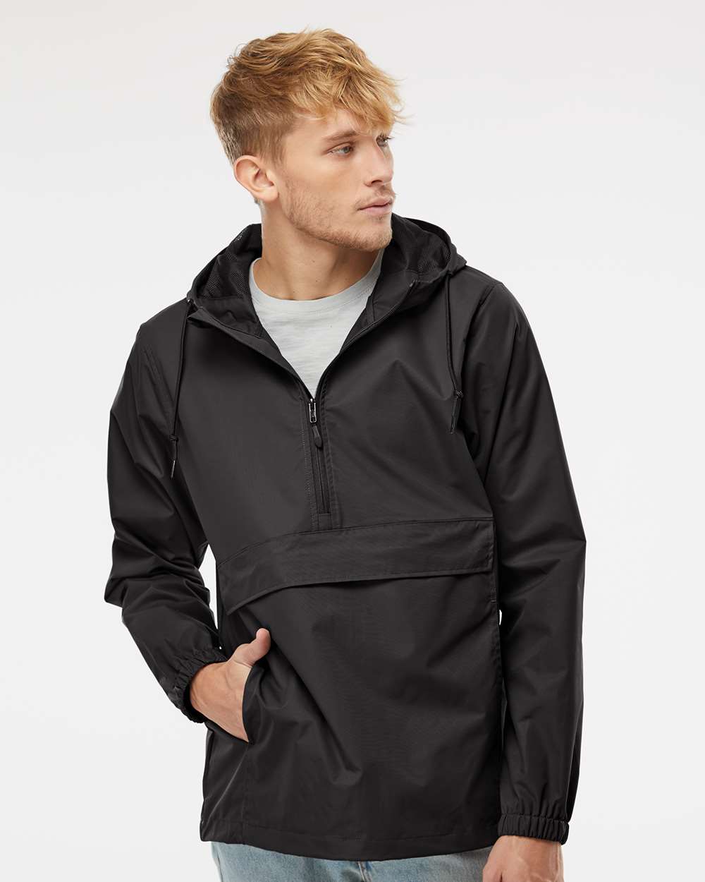Nylon Men’s Anorak - Independent Trading Co. EXP94NAW