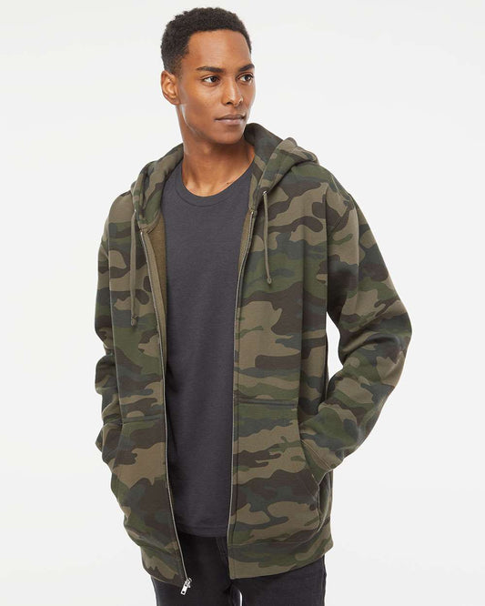 Heavyweight Full-Zip Hooded Men’s Sweatshirt - Independent Trading Co. IND4000Z