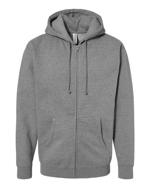 Heavyweight Full Zip Hooded Men s Sweatshirt Independent Trading Co. River Signs