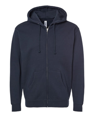 Heavyweight Full Zip Hooded Men s Sweatshirt Independent Trading Co. River Signs