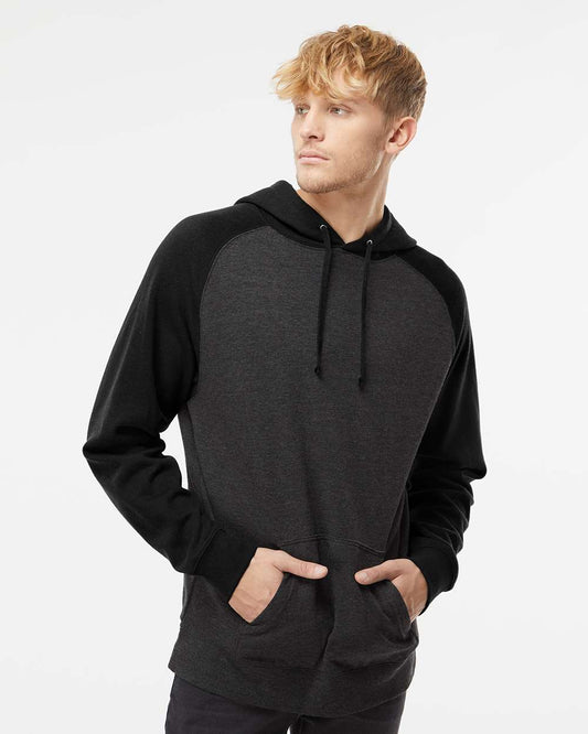 Raglan Hooded Men’s Sweatshirt - Independent Trading Co. IND40RP