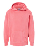 Midweight Pigment-Dyed Hooded Youth Sweatshirt - Independent Trading Co. PRM1500Y