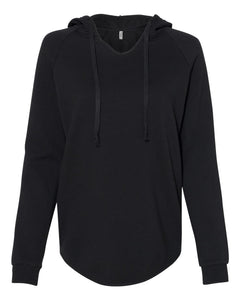 Lightweight California Wave Wash Hooded Ladies Sweatshirt - Independent Trading Co. PRM2500