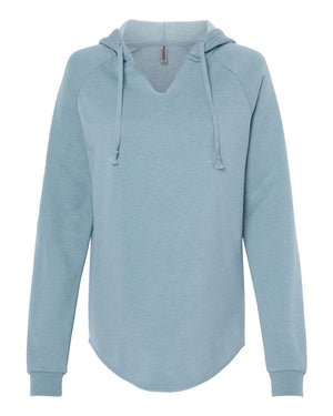 Lightweight California Wave Wash Hooded Ladies Sweatshirt - Independent Trading Co. PRM2500